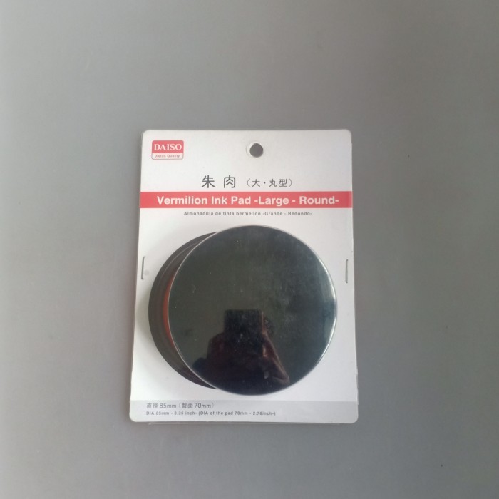 

Daiso Vermilion Ink Pad Tinta Merah Stempel