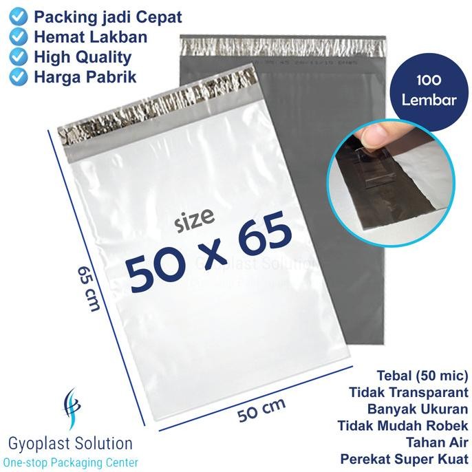 

100 pcs Polymailer 50 x 65 Kantong Plastik Perekat Online Poly Mailer