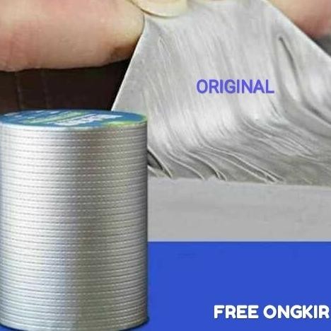 

LAKBAN ANTI BOCOR ALUMUNIUM FOIL WATERPROOF TAPE 20 CM X 10 METER ASLI