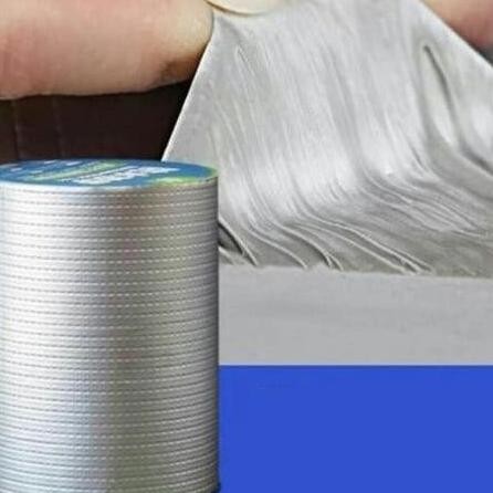 

LAKBAN ANTI BOCOR ALUMINIUM ALUMUNIUM FOIL TAPE ANTI BOCOR BUTYL WATERPROOF TAHAN PANAS UKURAN BESAR GARANSI 20X530X515X10 ASLI