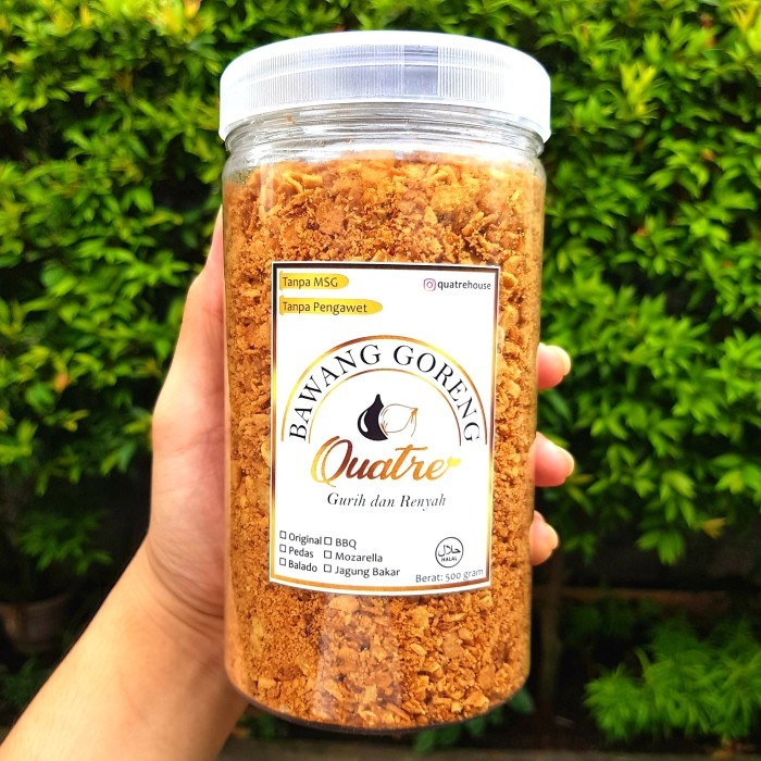 

BAWANG PUTIH GORENG 750 GRAM (CINCANG)