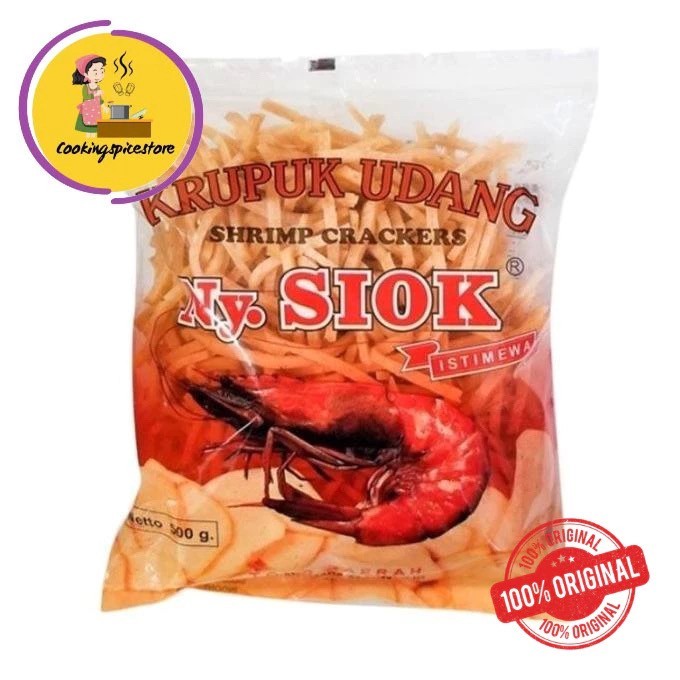 

KERUPUK UDANG NYONYA SIOK OVAL 500GRAM / KRUPUK KERUPUK UDANG STIK / STICK NY SIOK / KERUPUK UDANG