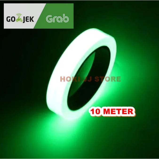 

GLOW IN THE DARK TAPE 1,5CM X 10M GLOW TAPE STICKER LAKBAN ADHESIVE ASLI