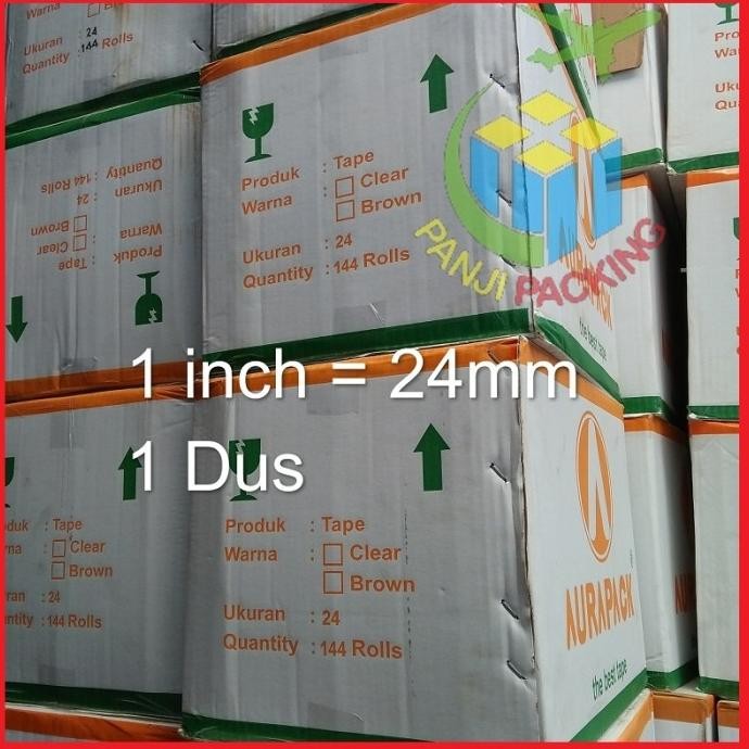 

LAKBAN SOLATIP 24MM 1 DUS AURA PACK SOLASI 1 INCHI BENING ISOLASI ASLI