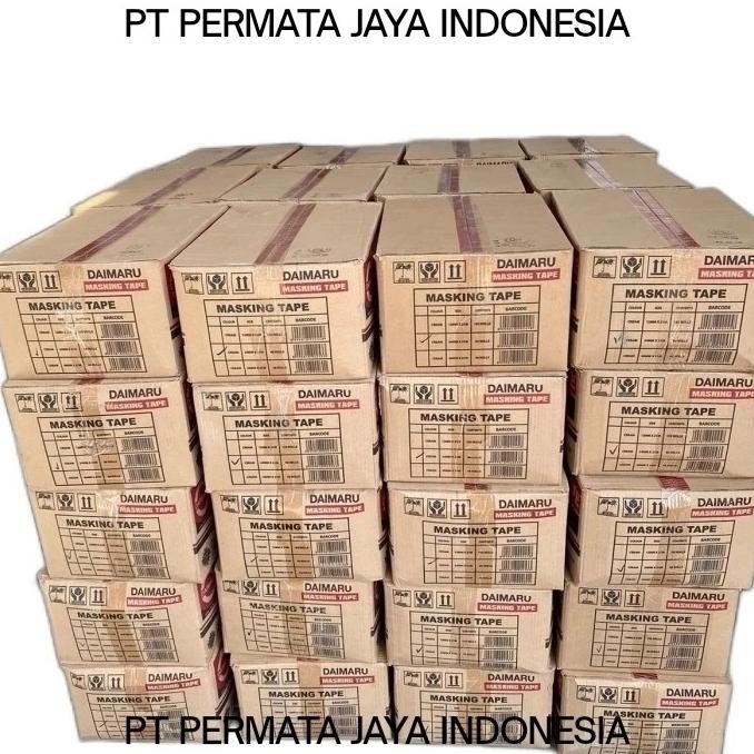 

MASKING TAPE / LAKBAN KERTAS / DAIMARU 1 INCH / 1 DUS ASLI