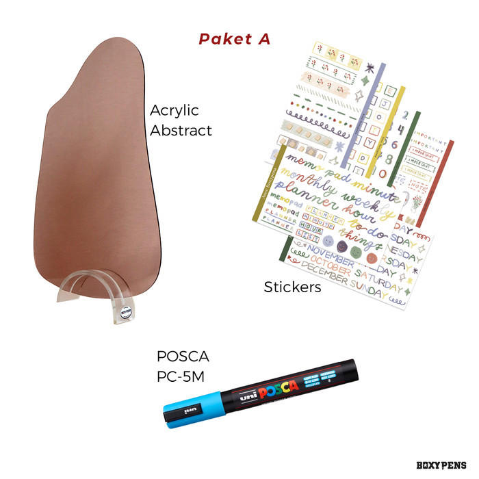 

BRG BARU Boxypens Abstract Acrylic Package - A