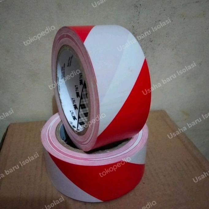 

3M LAKBAN LANTAI 767 MERAH PUTIH SIZE 2INCIX33METER ASLI