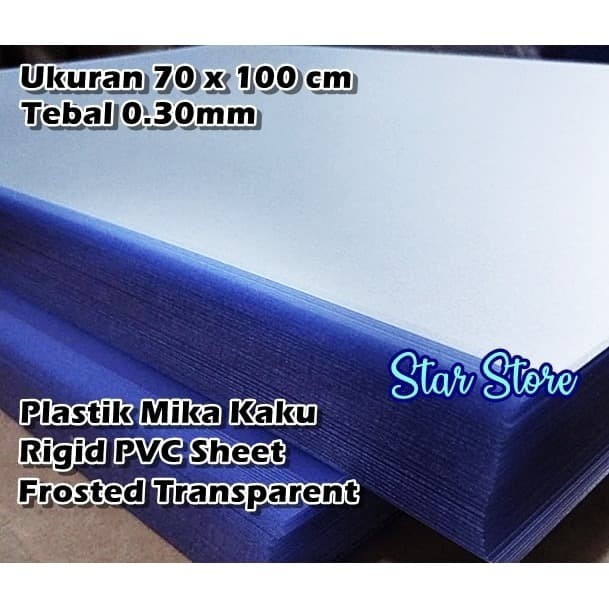 

SALE Plastik Mika PVC Frosted Transparan Cover Agenda 70cm x 100cm x 0.30mm