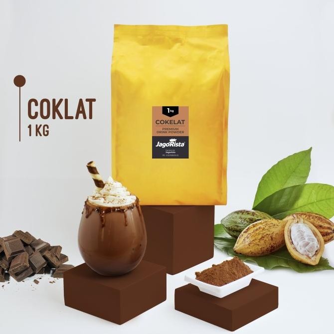 

1 Kg Jagorista - Chocolate - Premium Bubble Drink Powder Original Dan Terpercaya