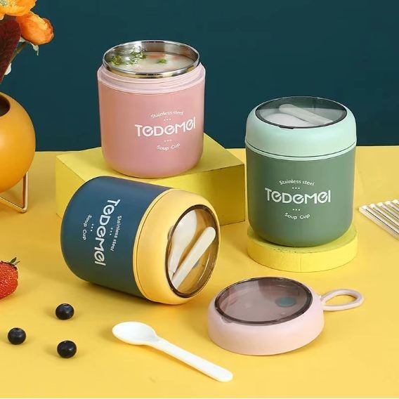 Thermos Soup Cup Tedemei Peralatan Bekal Anak