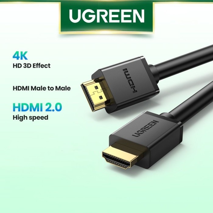 

Ugreen Abel Hd To Hd 2.0 3D 4 Hd Male To Male Cable Gold Plate