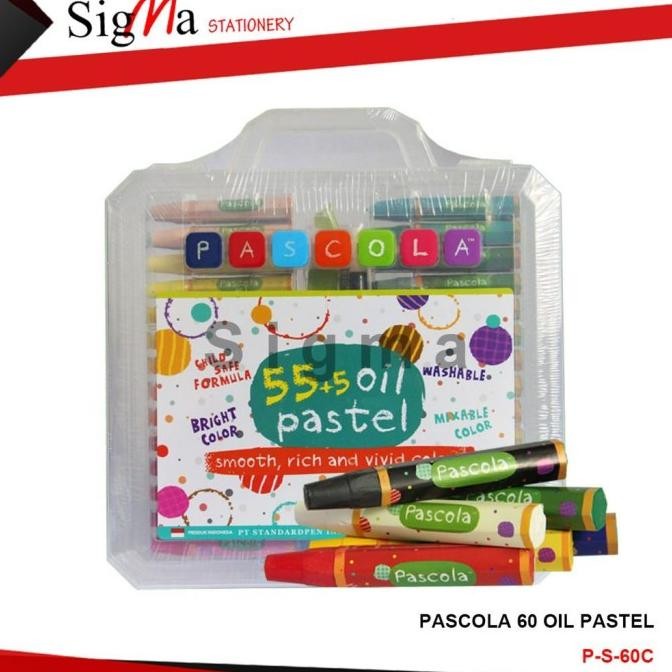 

Crayon Murah PASCOLA 60 warna ( 55+5 warna )