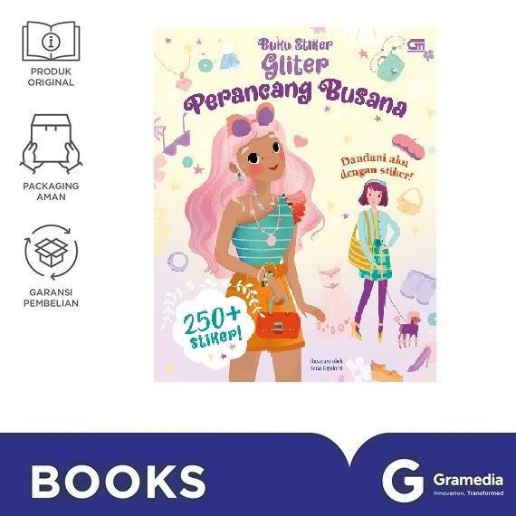 

New Gramedia Buku Stiker Gliter: Perancang Busana