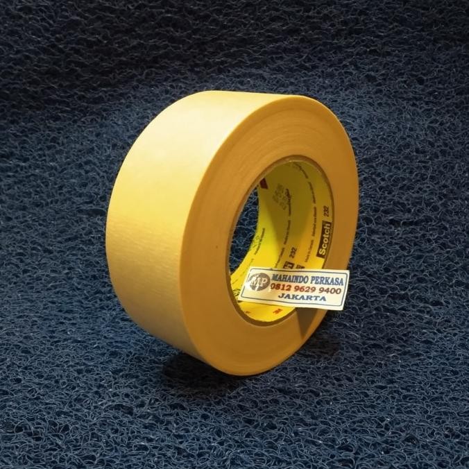 

3M 232 MASKING TAPE LAKBAN KERTAS 2IN X 50 MTR ASLI