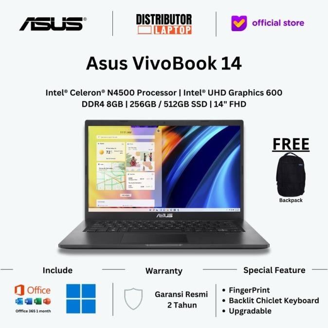 Laptop Asus Vivobook 14 A416Mao Celeron N4020 Ram 8Gb 512Gb Ssd Ohs