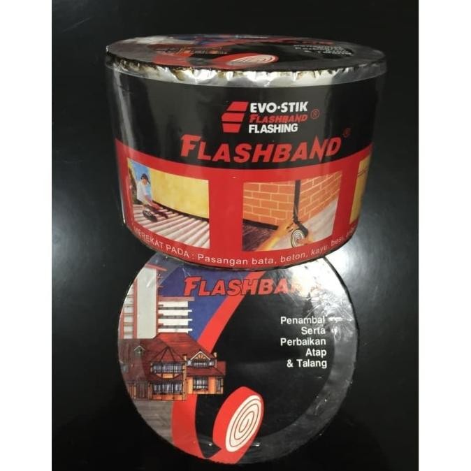 

LEM TALANG FLASHBAND ROLL 10 CM / LAKBAN PENAMBAL PENUTUP BOCOR ATAP ASLI