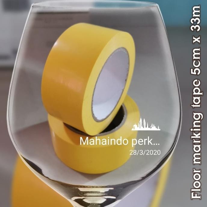 

LAKBAN LANTAI - FLOOR MARKING KUNING ASLI