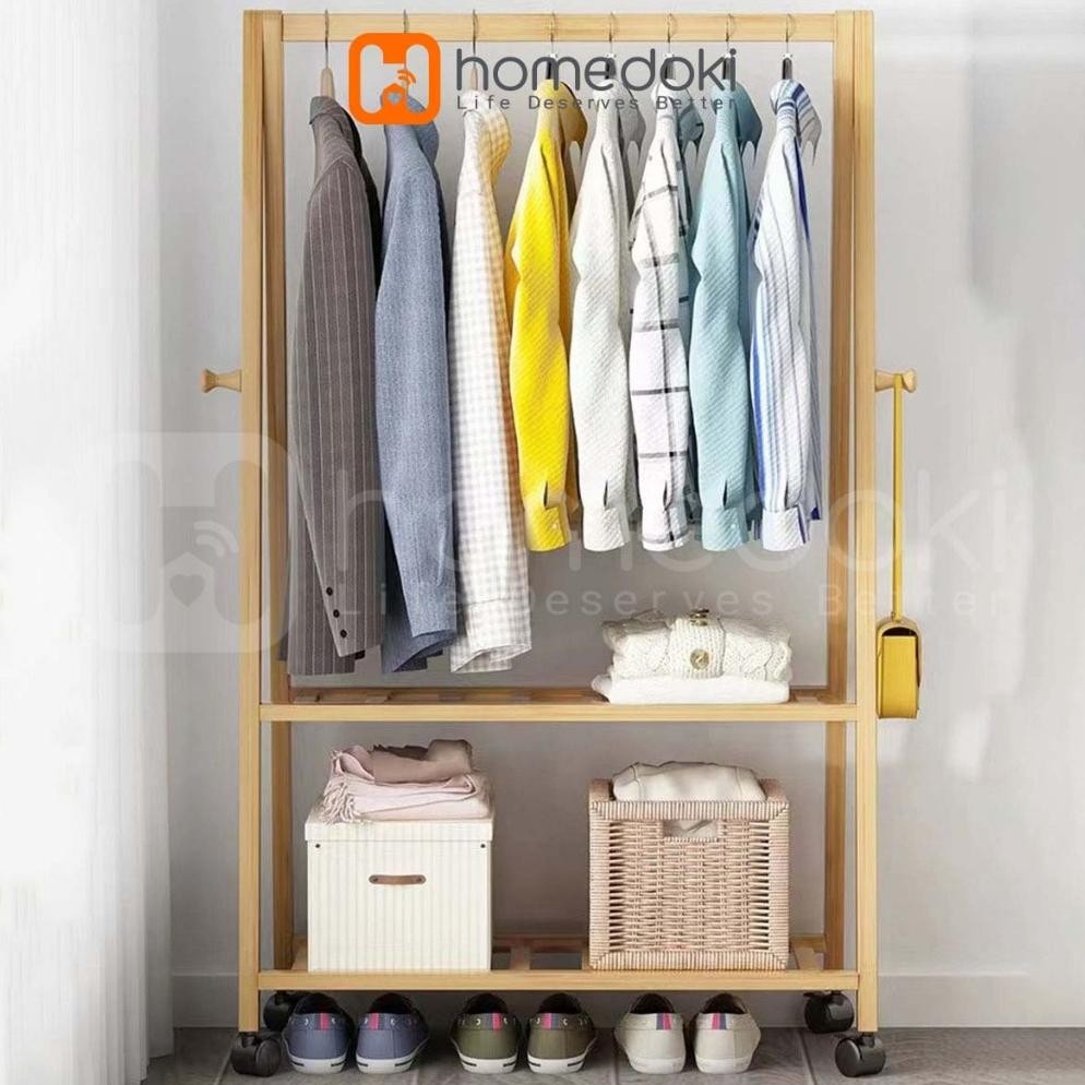 Rak Gantungan Baju /Rak Gantungan Serbaguna/Rak Gantung Baju Aesthetic/Rak Gantungan Baju Portable