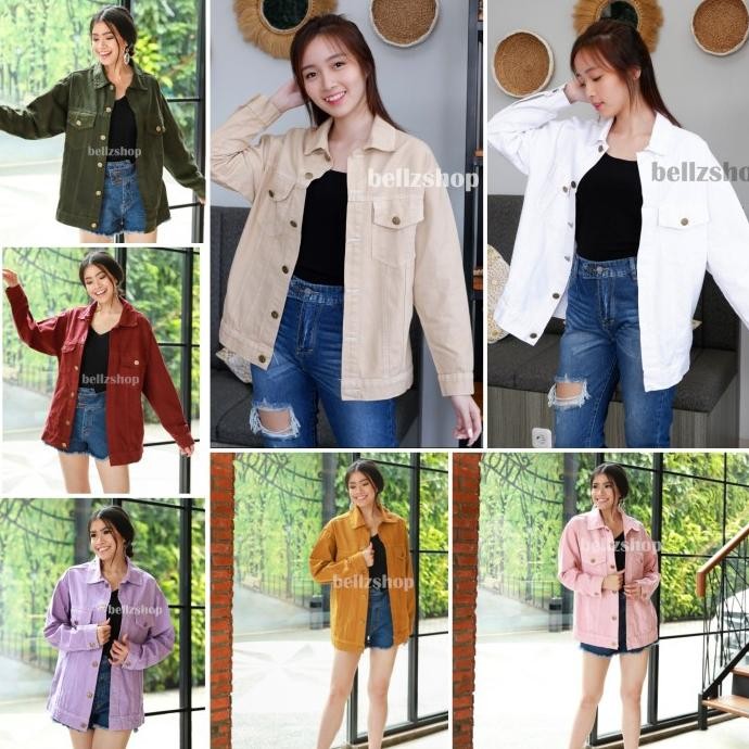 Original Jaket Oversize Wanita / Jaket Oversize Pinky & Army / Jeans Tebal