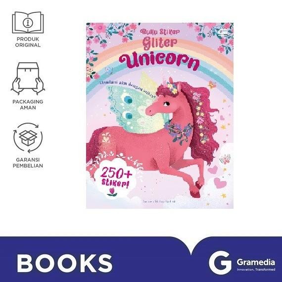 

New Gramedia Buku Stiker Gliter: Unicorn