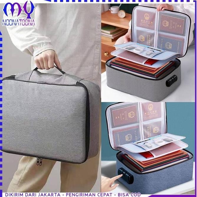 

Tas Penyimpanan Berkas 3 Layer Bag Storage Travel Bag Lock Anti Air