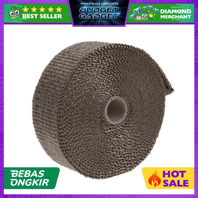 

EXHAUST WRAP LAKBAN PEREDAM PANAS KNALPOT - BROWN ASLI