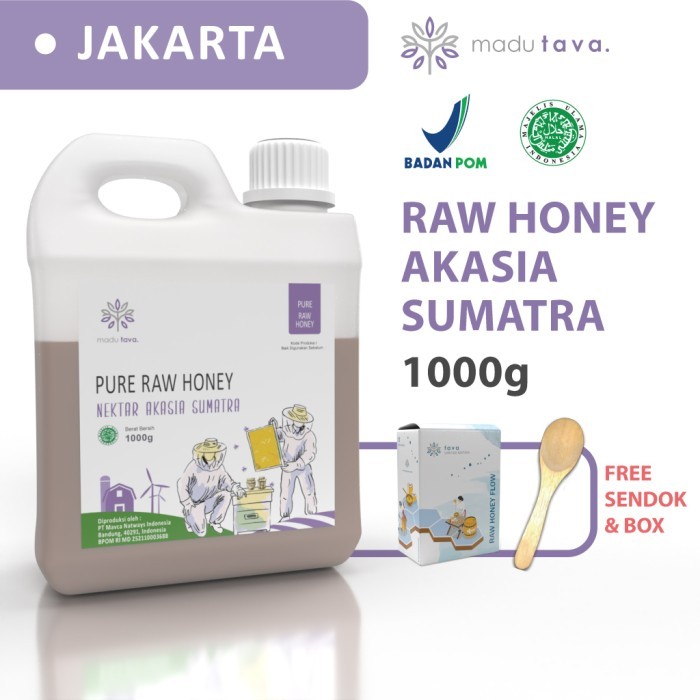 

Madu Murni Asli Tava Nektar Akasia Sumatra 1kg 100% Pure Raw Honey