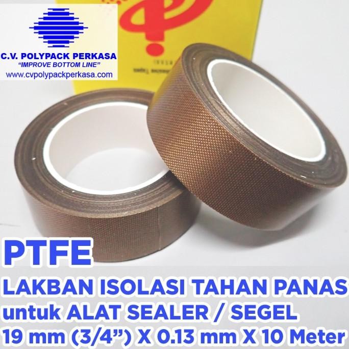 

LAKBAN ISOLASI TAHAN PANAS PTFE UKURAN 19MM (3/4") X 0.13MM X 10 METER ASLI