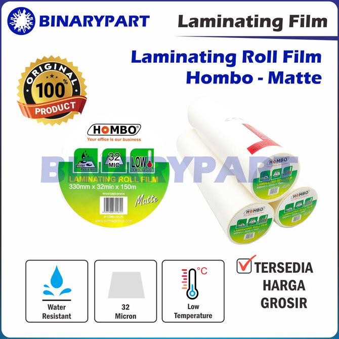 

Hombo Plastik Laminating Roll Matte 330Mm X 32Mic X 150M