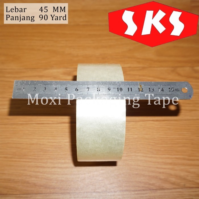 

Masking Tape Lakban Bening / Coklat 90 Yard 2 Inch Dus