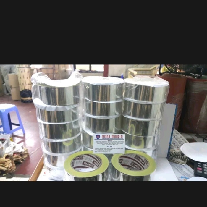 

Terbaru..!! Aluminium Foil Tape Merk 5Cm (Lakban Anti Panas)