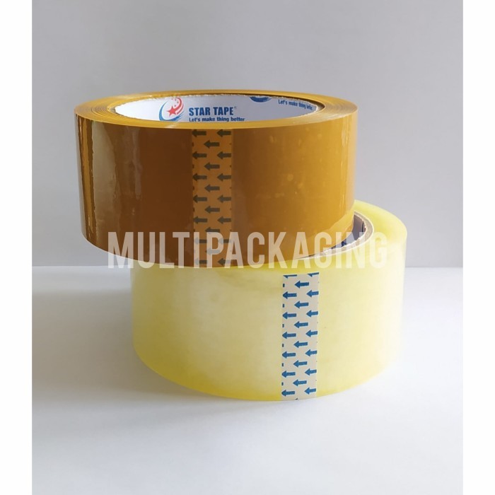 

Promo..!! Lakban Bening & Coklat Star Tape 45Mm X 100 Yard ( 2 Inch )