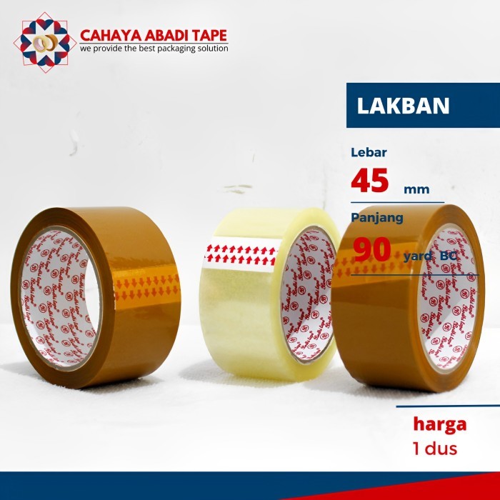 

Diskon...!!! Lakban Bening Coklat Bodhi Termurah 45Mm X 90Yard Bc #Per Dus#