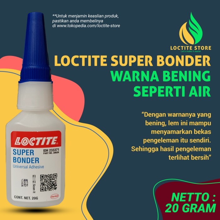 

Wraping Lem Super Loctite Superbonder Untuk Plastik Besi Dan Material Ringan
