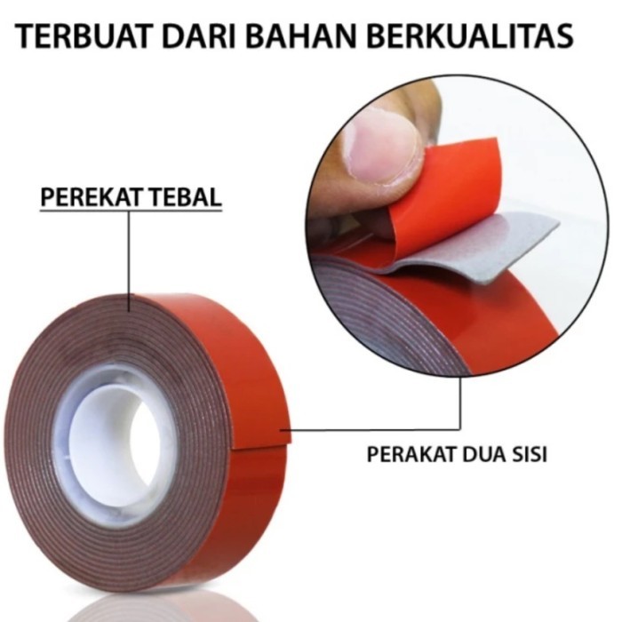 

Cuci Gudang..!! 3M Scotch Double Tape Vhb 414-S19 19Mm X 1,5M Extreme Strong Mounting