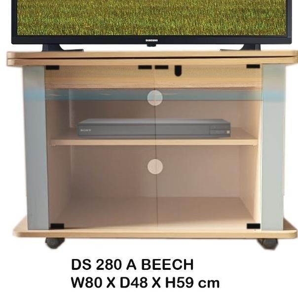 Rak Tv Minimalis Pintu Kaca + Roda (Harga Promo)