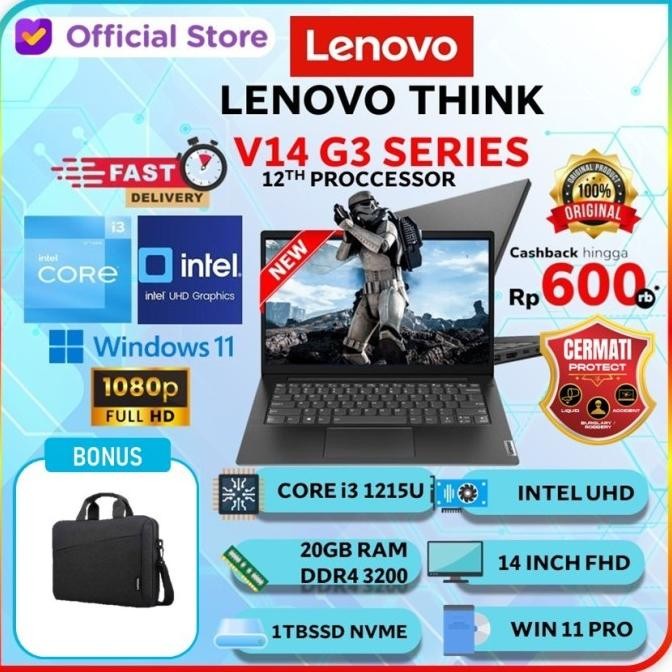 Lenovo V14 G3 I3 1215U 20Gb 1Tb Ssd 14" Full Hd