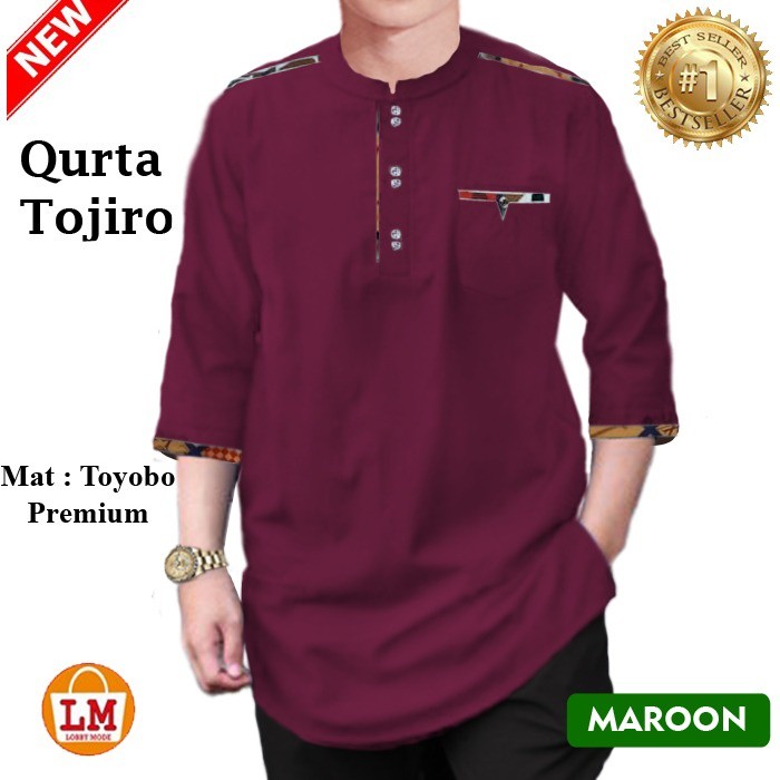 PALING MURAH LOBBY MODE Baju Koko Pria Muslim QURTA TOJIRO bahan Toyobo Premium 23151 23153 23155