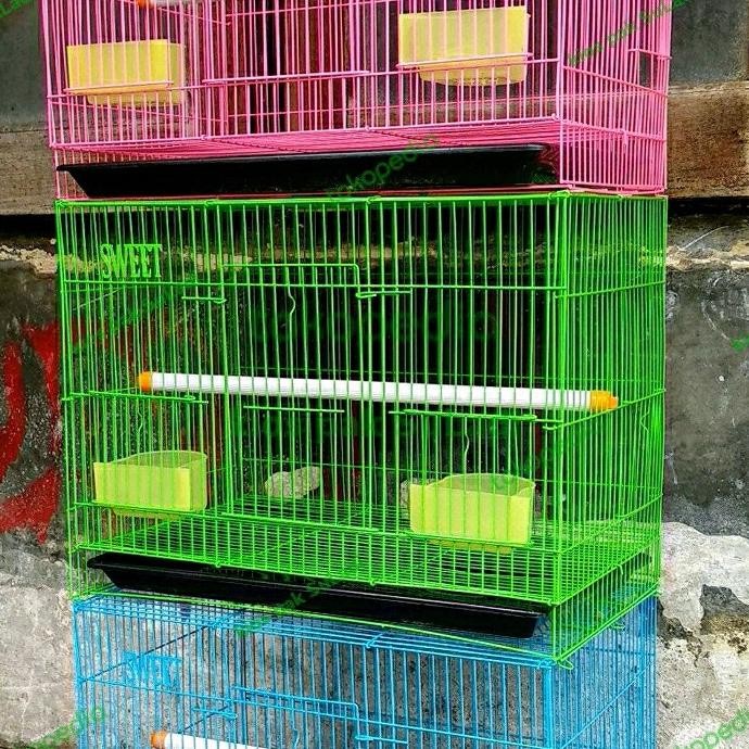 Kandang lipat besi kucing Burung lovebird kelinci hamster ayam musang