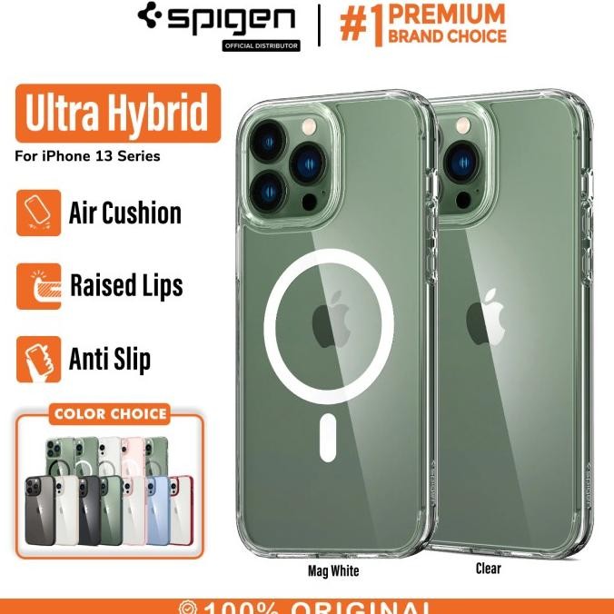 Case Iphone 13 Pro Max 13 Mini Spigen Ultra Hybrid Anti Crack Magsafe