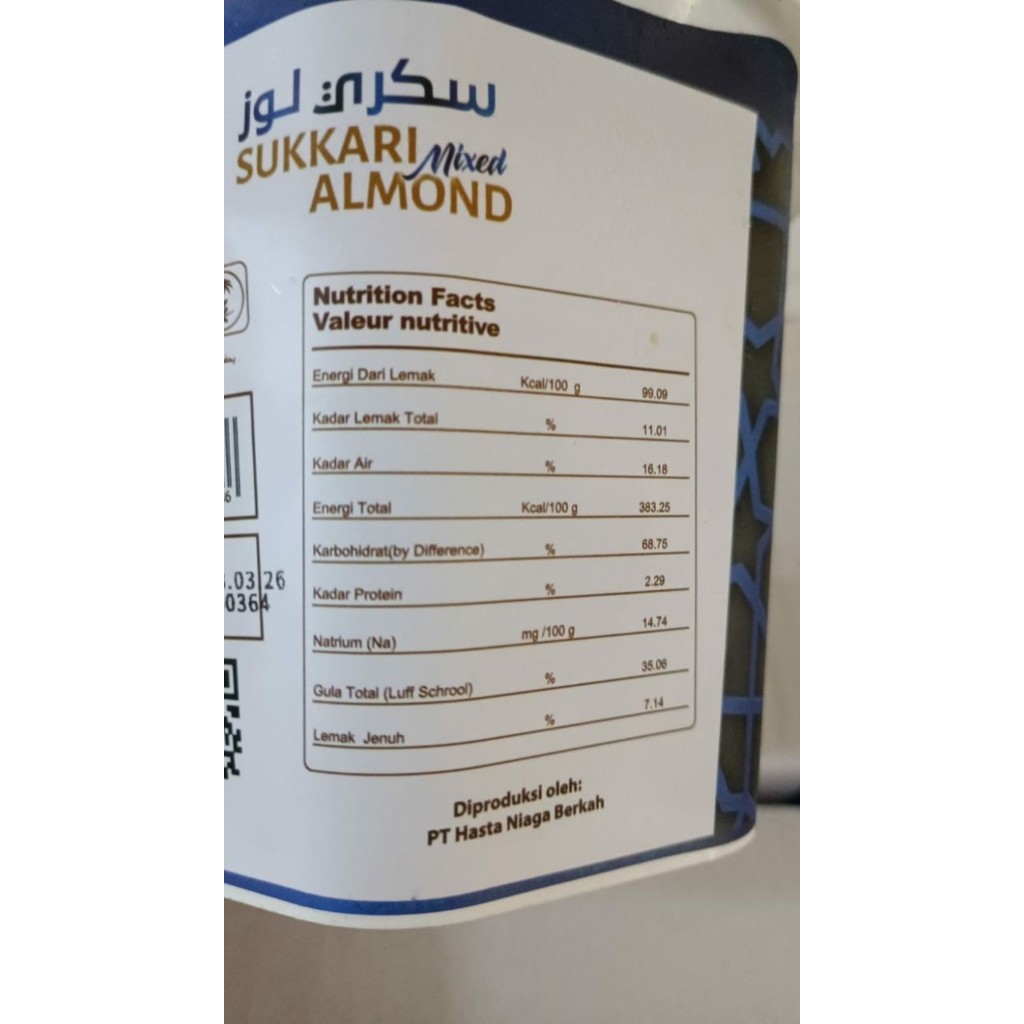 

KURMA SUKARI ISI KACANG ALMOND SUPER PREMIUM QUALITY