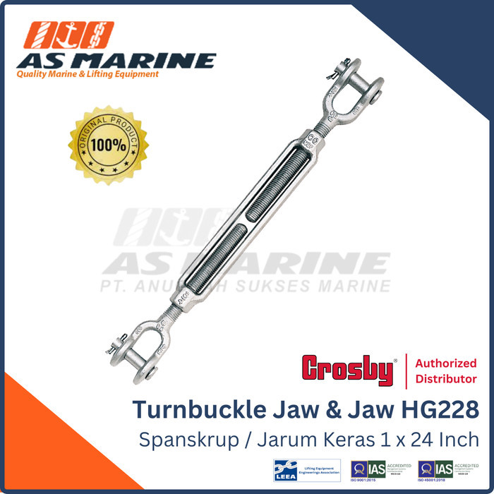 TERBARU Jarum Keras / Turnbuckle Jaw and Jaw CROSBY USA HG228 1 x 24 Inch PROMO