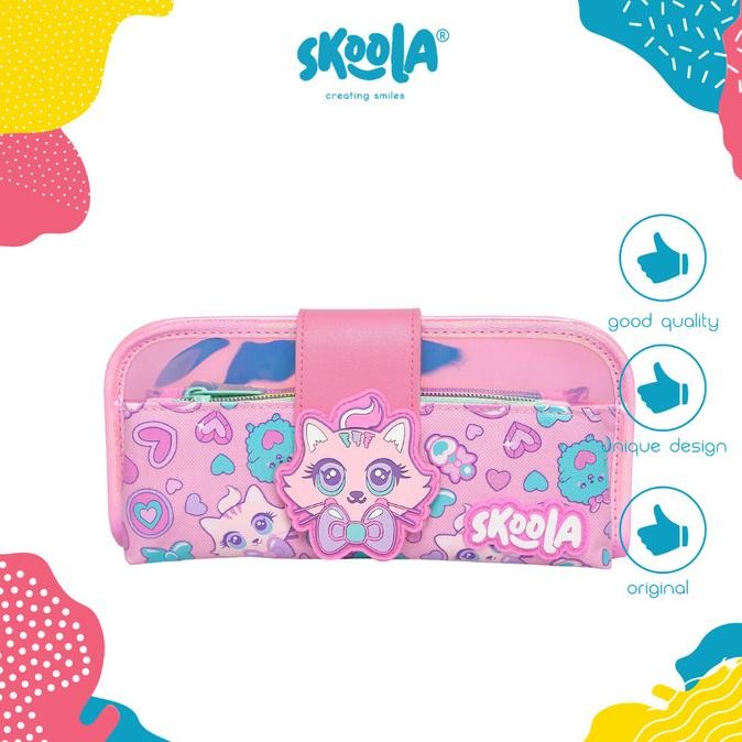 

Skoola Tempat Pensil Lipat 3 Pencil Case Anak Perempuan Lucu - Pensy