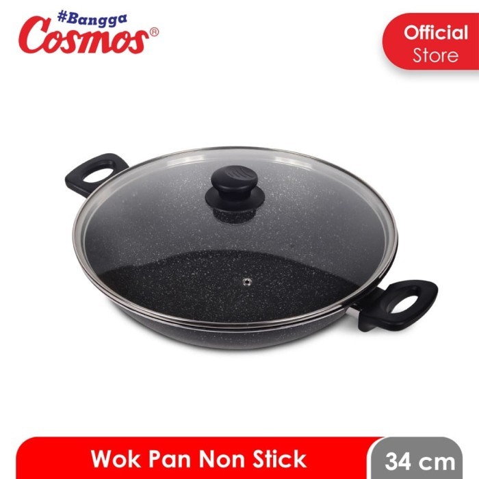 Cosmos Marble Cw 34 Mbc F - Wok Pan 34 Cm - With Cover