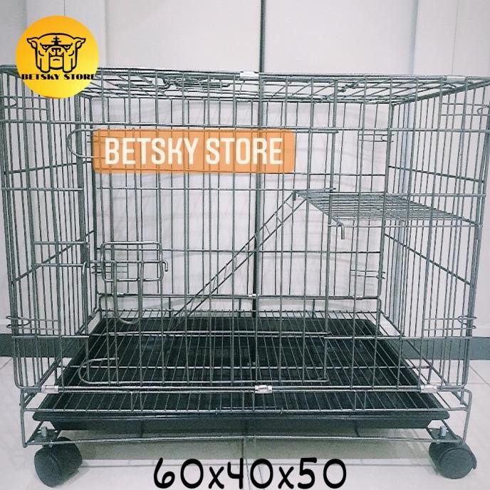Kandang Kucing Tingkat 1 Size 60X40X50
