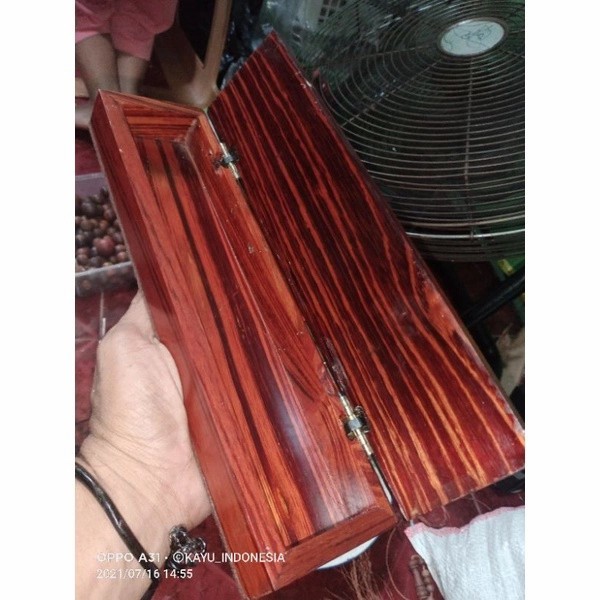 Box Kayu/ Tempat Tasbih Kayu Gaharu Zebra Merah #Gratisongkir #Sale #Discount
