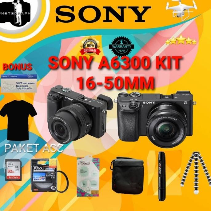 Sony A6300 Kit 16-50 Mm / Sony @6300 Kit 16-50Mm / Kamera Sony A6300