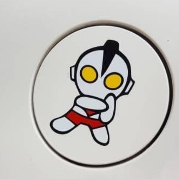 stiker ultraman chibi Tangki Mobil Lucu Unik Stcker Ultraman Laptop pc