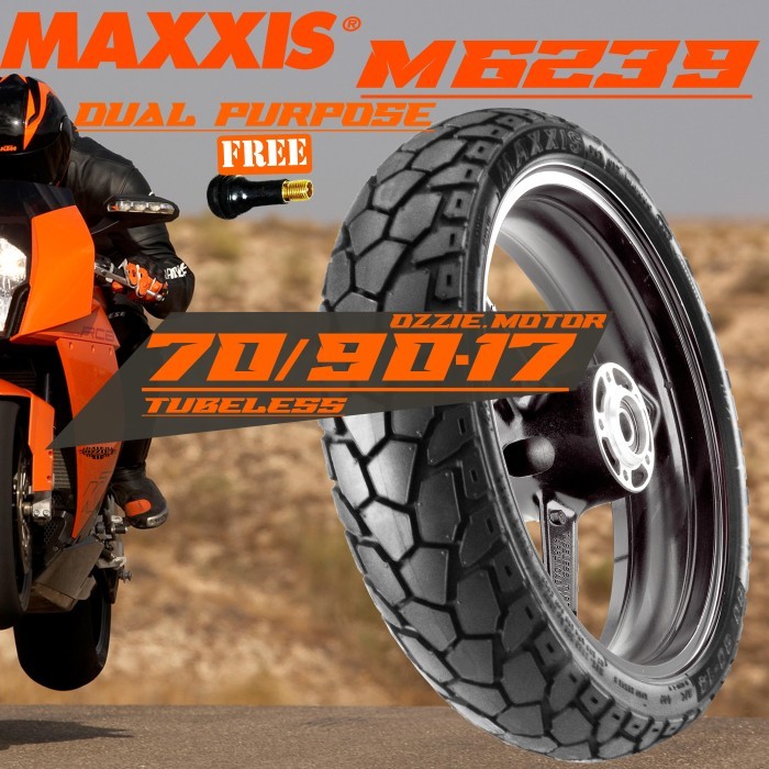 Ban Motor Maxxis Dual Purpose Cross M6239 M6240 70/90-17 Motor Bebek