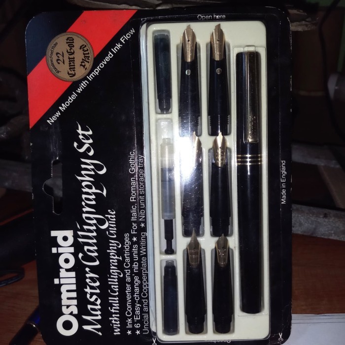 

TERLARIS! OSMIROID MASTER CALIGRAPHY PEN SET / PENA KALIGRAFI